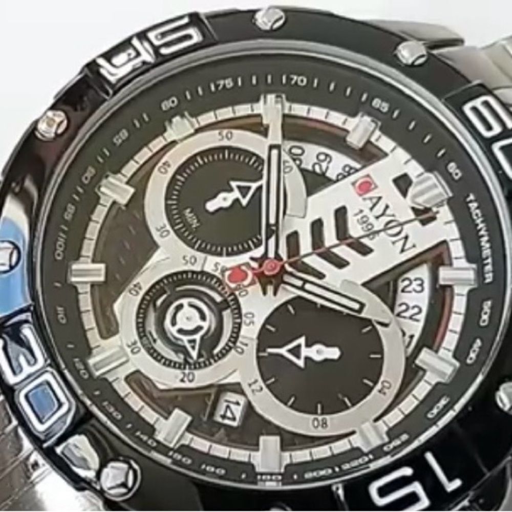 Cayon Sliver-toned Watch